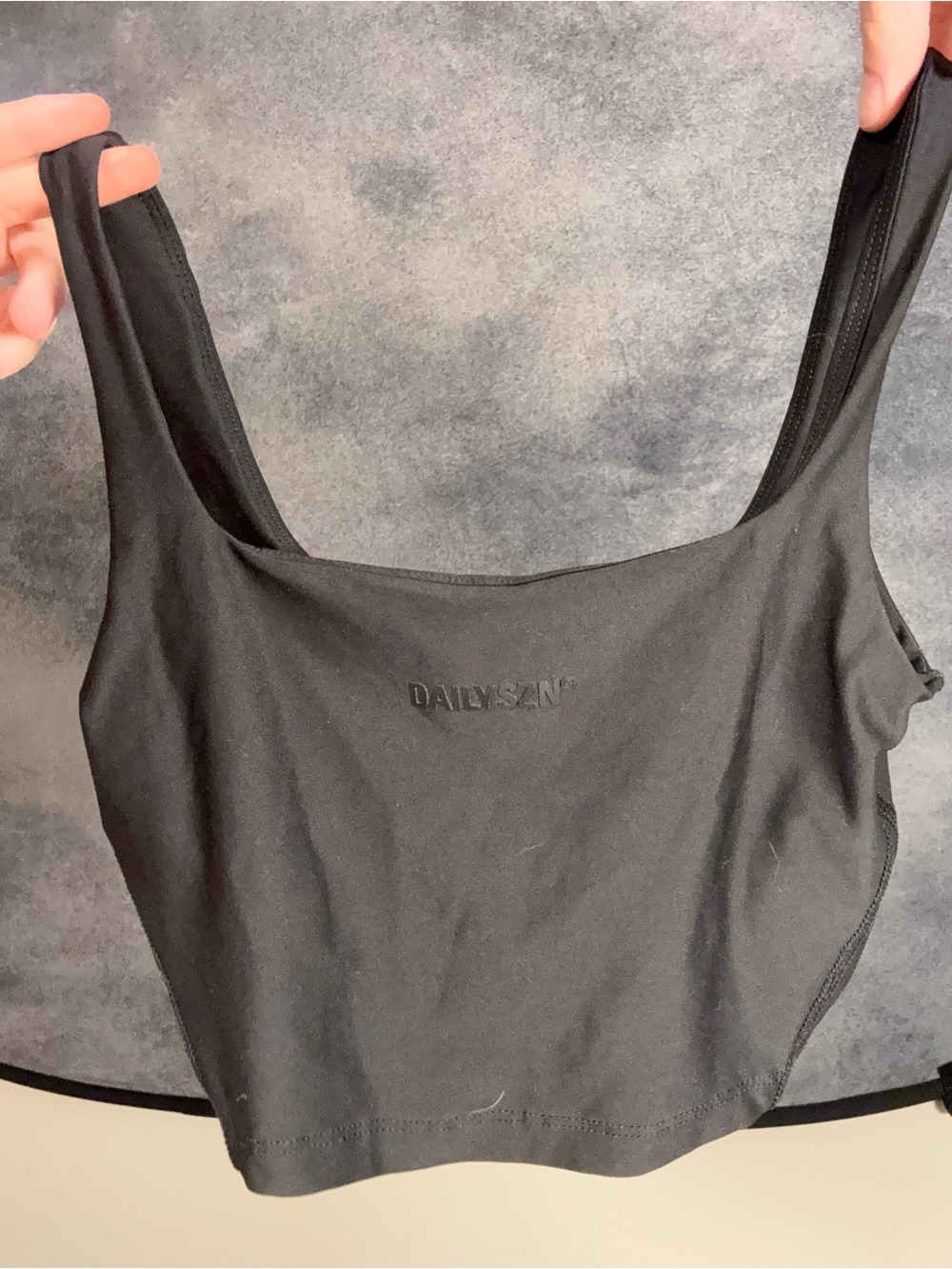 DAILYSZN Black Scoop Neck Tank Top